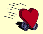 Gif animé coeur patins